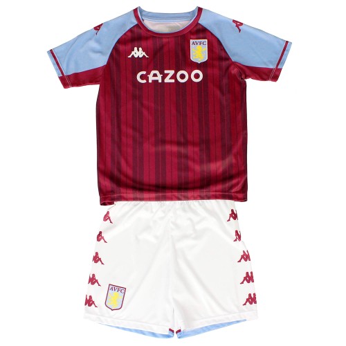 Camisolas de futebol Aston Villa Criança Equipamento Principal 2021/22 Manga Curta